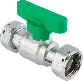 Краны шаровые с обратным клапаном